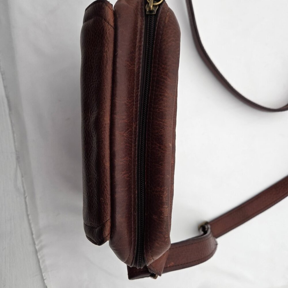 Vintage Duluth Trading Co. Leather Organizer Crossbody Bag - Picture 8 of 16